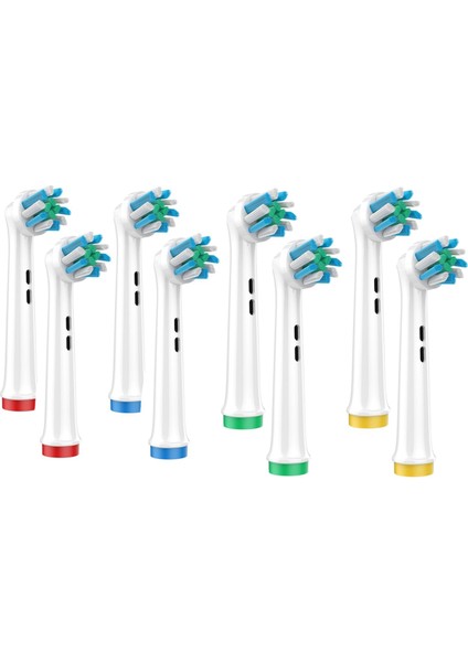 Oral-B Modelleri Için 8 Adet Elektrikli Diş Fırçası Yedek Başlığı Dupont Kıllar Üstün Plak Temizliği Için Bükülmüş Tasarım (Yurt Dışından)
