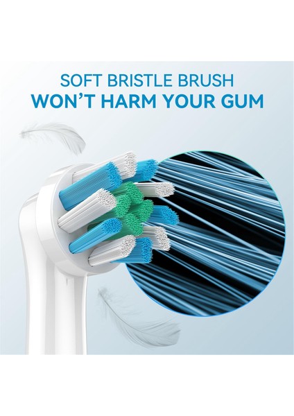 Oral-B Modelleri Için 8 Adet Elektrikli Diş Fırçası Yedek Başlığı Dupont Kıllar Üstün Plak Temizliği Için Bükülmüş Tasarım (Yurt Dışından) fiyatları