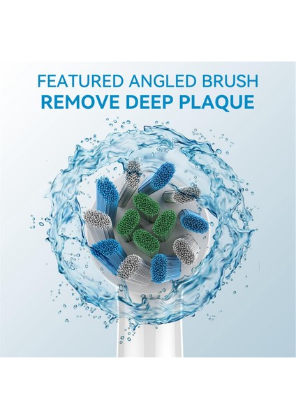 Oral-B Modelleri Için 8 Adet Elektrikli Diş Fırçası Yedek Başlığı Dupont Kıllar Üstün Plak Temizliği Için Bükülmüş Tasarım (Yurt Dışından) modelleri