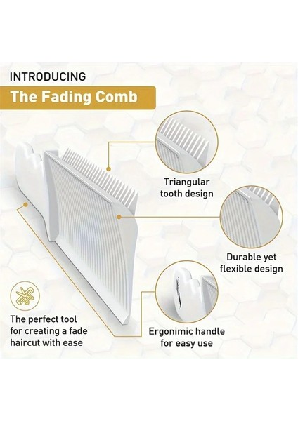 Profesyonel Berber Kesim Tarağı, Hibrit Düz Üst Kesim Tarağı, Erkekler Için Isıya Dayanıklı Degrade Fırça Salon Şekillendirme Aletleri (Yurt Dışından) indirimleri