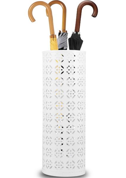 Metal Şemsiye Standı, Dairesel Şemsiye Standı, Ayaklı Şemsiye Standı, Giriş Şemsiye Standı, Beyaz (Yurt Dışından) fiyatları