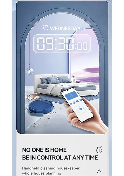 3'ü 1 Arada Akıllı Süpürme Robotu Ev Mini Süpürgesi Süpürme ve Vakumlama Kablosuz Elektrikli Süpürge Süpürme Robotları (Siyah) (Yurt Dışından)