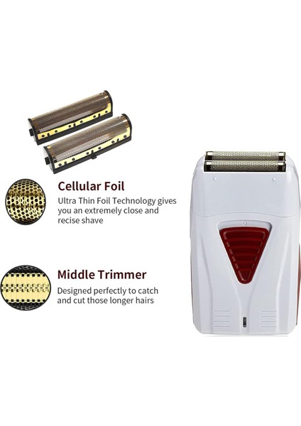 Andis 17260 Yıkanabilir 3D Akıllı Yüzer Tıraş Bıçağı Için Tıraş Makinesi Yedek Kesici Ağı + Kesici Başlık, Altın (Yurt Dışından) indirimleri