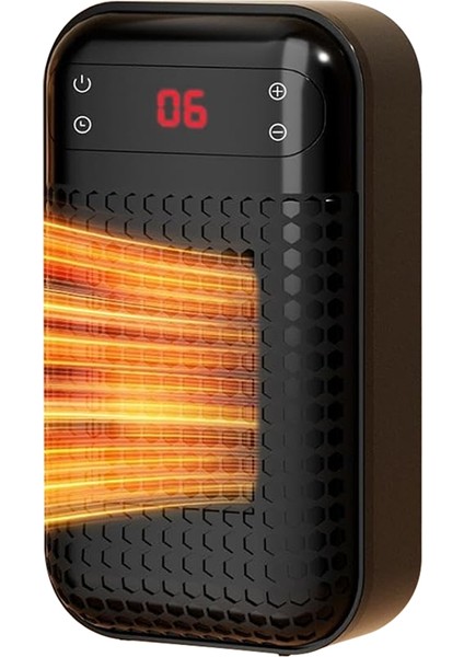 Elektrikli Duvar Isıtıcısı Taşınabilir Iç Mekan Isıtıcısı 500W Kış Ev Isıtıcısı LED Ekranlı Ab Fişli Siyah (Yurt Dışından) indirimleri