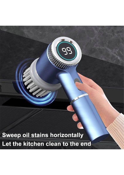 Elektrikli Tencere Fırçası Şarj Edilebilir Temizlik Bulaşık Fırçası Elde Taşınabilir Kablosuz Fırça Mutfak Tencere Yı Fırçası (Yurt Dışından) modelleri