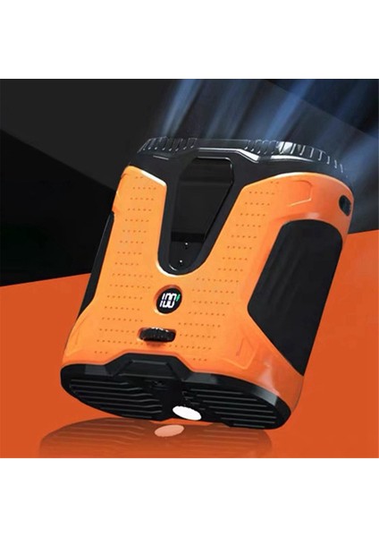 10000MAH Dış Mekan Taşınabilir Bel Vantilatörü Askılı Boyun Vantilatörü Güçlü Rüzgar LED Aydınlatma Spor Dış Mekan Çalışması Için (Yurt Dışından) modelleri