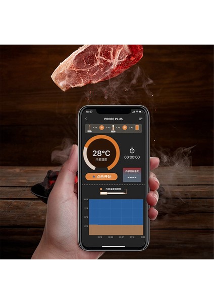 Doğrudan Isıtmalı Izgara Akıllı Et Termometresi, Uzun Bluetooth Menzili, Hassas Pişirme, Barbekü/ızgara/mutfak Için (Yurt Dışından) fırsatları