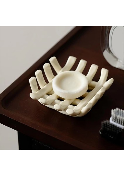 Banyo Için Seramik Sabunluk, Içi Boş Tasarımlı Şık Kendiliğinden Boşalan Bulaşık, Duş ve Banyo Kullanımı Için Ideal (Yurt Dışından) indirimleri