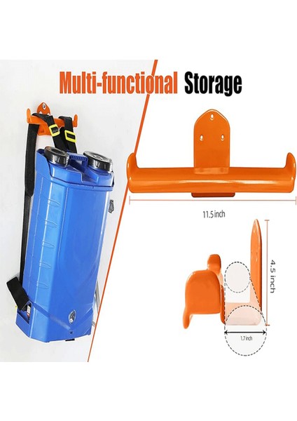 Sırt Çantası Yaprak Üfleyici Askısı Sırt Çantası Püskürtücü Duvara Monte Heary Duty Testere Duvara Monte Garaj Düzenleme Depolama (Yurt Dışından) modelleri