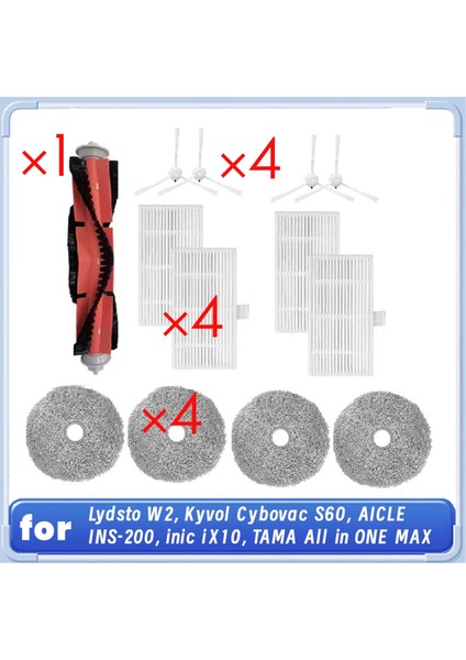 Lydsto W2, Kyvol Cybovac S60, Aıcle INS-200, Inic IX10, Tama All In One Max Robot Süpürge Temizleme Kiti Için 13 Adet (Yurt Dışından)