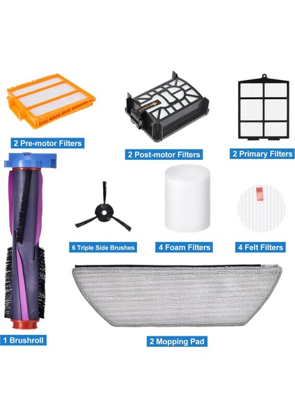 1 Set Fırça Filtresi Yedek Parçası Shark AV2800ZE AV2810YS RV2800YE RV2800YS RV2810YS RV2820ZE Robot Aksesuarları (Yurt Dışından) fiyatları