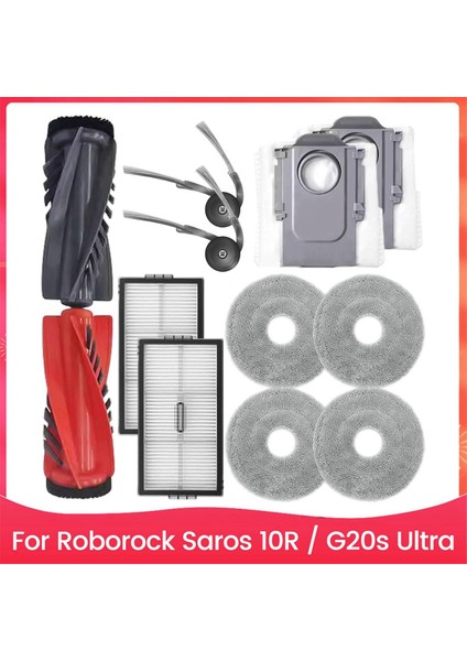 Roborock Saros 10R / G20S Ultra Robot Süpürge Parçaları Için Yedek Aksesuarlar Ana Yan Fırça Hepa Filtresi (Yurt Dışından)