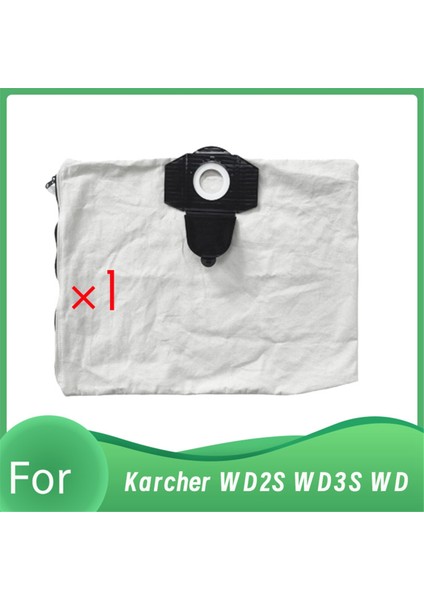 Karcher WD2S WD3S Wd Serisi Kovalı Elektrikli Süpürge Için Yeniden Kullanılabilir Fermuarlı Toz Torbası Dayanıklı Toz Torbası (Yurt Dışından)