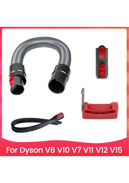Dyson V8 V10 V7 V11 V12 V15 Elektrikli Süpürge Parçaları Için Esnek Dar Alan Temizleme Aparatı Adaptör Hortum Seti Bağlantı ve Uzatma Için (Yurt Dışından)