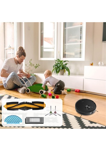 Ecovacs Deebot N8 N8+ N8 Pro N8 Pro+ Ozmo T8 T8+ T8 Aıvı T9, T9+ Aksesuarları, Ana Fırçalar, Yan Fırçalar, Filtreler (Yurt Dışından) modelleri