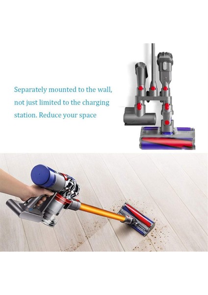 Dyson V7 V8V10 Elektrikli Süpürge Aksesuarları Fırça Başlığı Saklama Braketi Askı Rafı Yedek Paket Fırça Için Geçerlidir (Yurt Dışından) modelleri