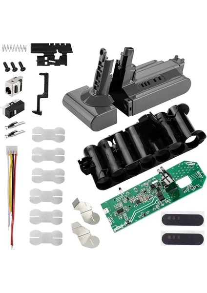 V10 Lityum Pil Plastik Kasa Şarj Koruma Devre Kartı Pcb V10 25.2V Elektrikli Süpürge Için (Yurt Dışından)