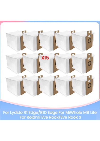 Lydsto R1 EDGE/R1D Edge Için Toz Torbası Miwhole M9 Lite Için Roidmi Eve Rook/eve Rook S Yedek Parçaları Verimli Temizlik B (Yurt Dışından)