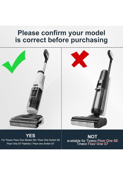 Tineco Floor One Stretch S6/floor One Switch S6/floor One S7 Flashdry/floor One Switch S7 Rulo Fırça Için Aksesuar Seti (Yurt Dışından) fiyatları