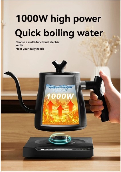 1000ML Hızlı Isınan Su Kabı 304 Paslanmaz Çelik Elektrikli Su Isıtıcısı ve Kahve Isıtıcısı Otomatik Kapanma B Ab Fişi (Yurt Dışından) modelleri