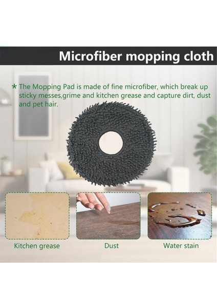 Roborock Qrevo Curv/qrevo Pro/qrevo Master/qrevo Plus Elektrikli Süpürge Yedek Parçaları Için 4 Adet Mop Ped Seti Mop Bezi (Yurt Dışından) modelleri