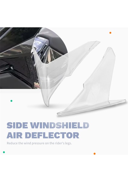 Adv 350 Için Bacak Kaplaması Deflektörü Yan Ön Cam Hava Deflektörü ADV350 2022-2025 Şeffaf (Yurt Dışından) fırsatları