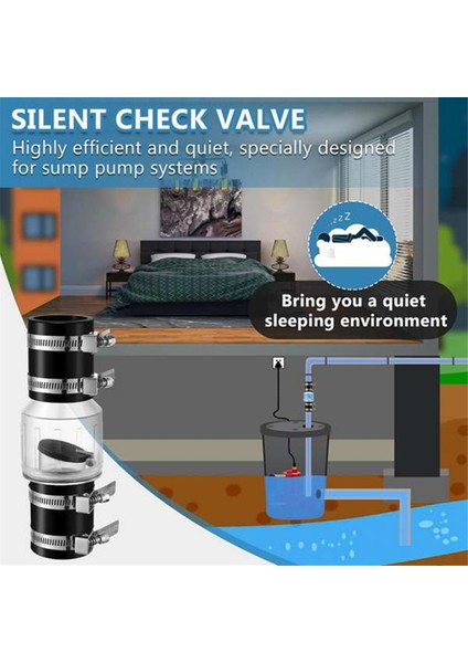 2 Inç Sessiz Kontrol Vanası CV-150 Kontrol Vanaları Geri Akış Önleme Için Yaylı Flapper Kelepçeli Sessiz Kontrol Vanası (Yurt Dışından) fırsatları