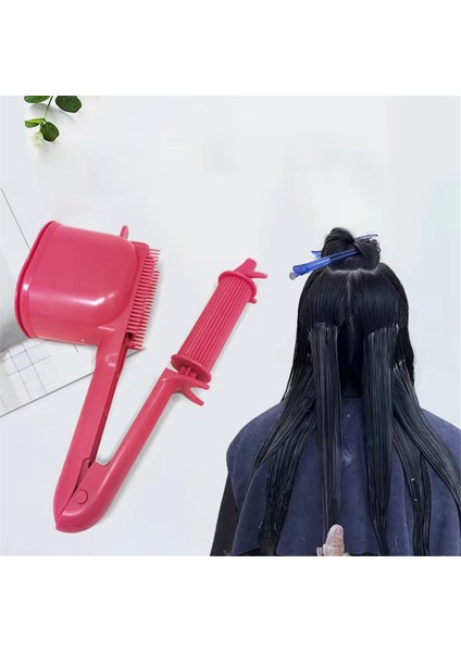 Silindir Tarak Aplikatörü Saç Boyama 2'si 1 Arada Boya Salon Saç Bakımı Kuaförlük Aleti Salon Veya Ev Kullanımı Için Pembe (Yurt Dışından) fırsatları