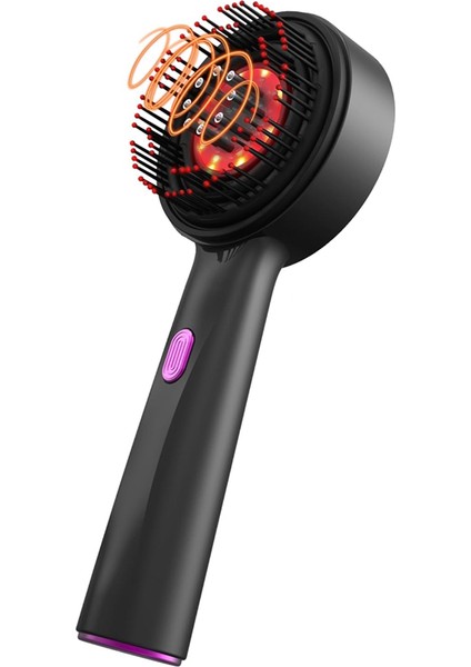 Elektrikli Saç Yağı Aplikatörü Saç Derisi Masaj Fırçası Rahatlama Için 3 Özel Mod ve Ipx7 Su Geçirmez Yağ Dağıtıcı Siyah (Yurt Dışından)