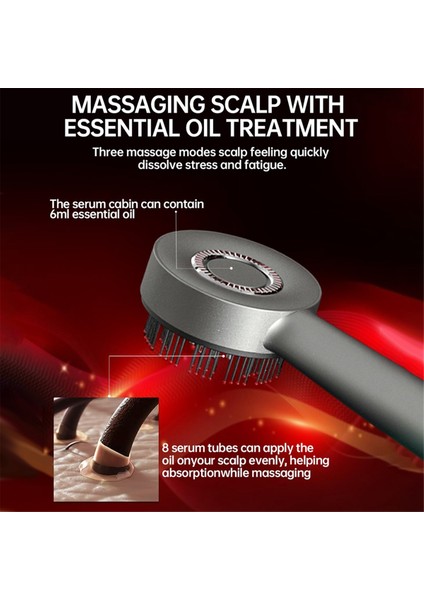 Elektrikli Saç Yağı Aplikatörü Saç Derisi Masaj Fırçası Rahatlama Için 3 Özel Mod ve Ipx7 Su Geçirmez Yağ Dağıtıcı Siyah (Yurt Dışından) modelleri