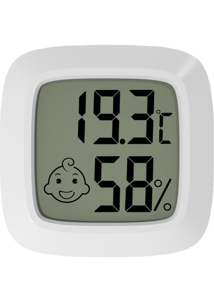 Sıcaklık ve Nem Sensörü LCD Dijital Ekranlı Akıllı Yaşam Termometre Higrometre Ev Iç Mekan (Yurt Dışından)