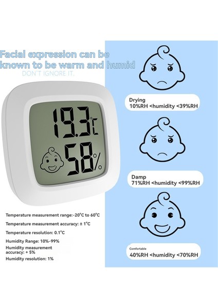 Sıcaklık ve Nem Sensörü LCD Dijital Ekranlı Akıllı Yaşam Termometre Higrometre Ev Iç Mekan (Yurt Dışından) modelleri