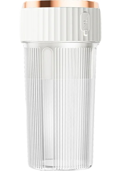Kablosuz Taşınabilir Meyve Mikseri Juicy Blender Sıkacağı Makinesi USB Şarjlı Taşınabilir El Sıkacağı Beyaz (Yurt Dışından)