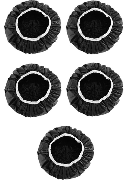 5 Adet Ev Su Geçirmez Duş Bonesi, Yüzme Bonesi, Otel Elastik Duş Bonesi Saç Seti (Yurt Dışından)