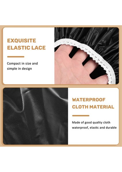 5 Adet Ev Su Geçirmez Duş Bonesi, Yüzme Bonesi, Otel Elastik Duş Bonesi Saç Seti (Yurt Dışından) modelleri