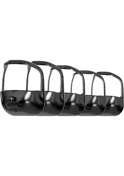 5 Adet Sakal Şekillendirme Şablonu Fransız Sakalı Veya Keçi Sakalı Tıraş Şablonu Bıyık Şekillendirme Aracı Siyah (Yurt Dışından)