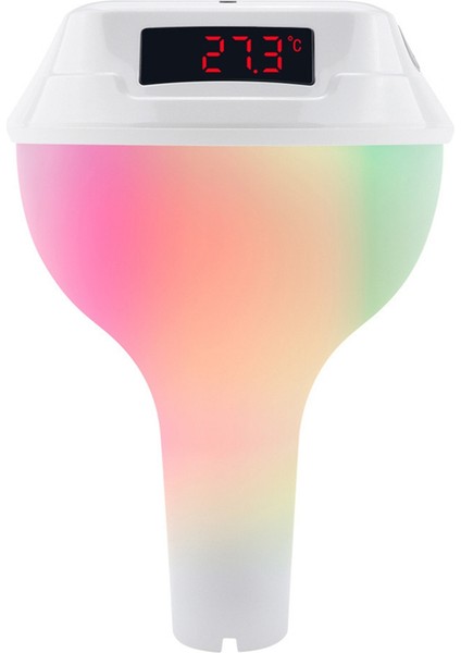 Yüzen Havuz Termometresi Güneş Enerjili Havuz Termometresi Rgb Atmosfer Işıklı Yüzme Havuzu LED Dijital Su Termometresi (Yurt Dışından)