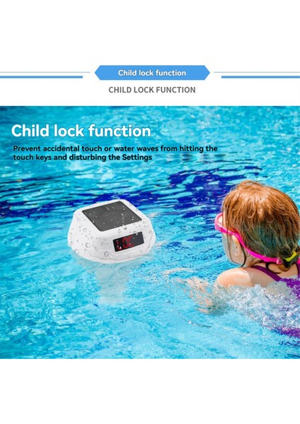 Yüzen Havuz Termometresi Güneş Enerjili Havuz Termometresi Rgb Atmosfer Işıklı Yüzme Havuzu LED Dijital Su Termometresi (Yurt Dışından) fiyatları