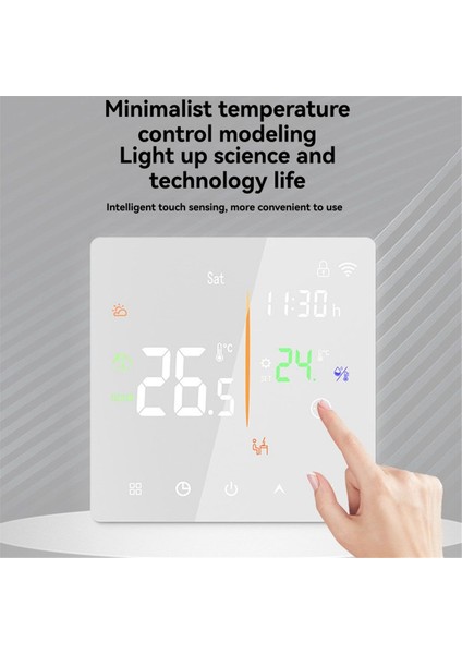 Tuya Wifi Akıllı Termostat Ev Için Programlanabilir Termostat 16A Elektrikli Isıtma Google Home ve Alexa B Üzerinden Ses Kontrolü (Yurt Dışından) modelleri