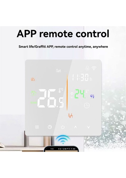 Tuya Wifi Akıllı Termostat Ev Için Programlanabilir Termostat 16A Elektrikli Isıtma Google Home ve Alexa B Üzerinden Ses Kontrolü (Yurt Dışından) fırsatları