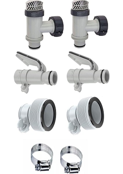 B Tipi Hortum Adaptörü ve Piston Vanası ve Intex Yer Üstü Havuz Aksesuarları Için Havuz Hortumu Tutucu (Yurt Dışından)