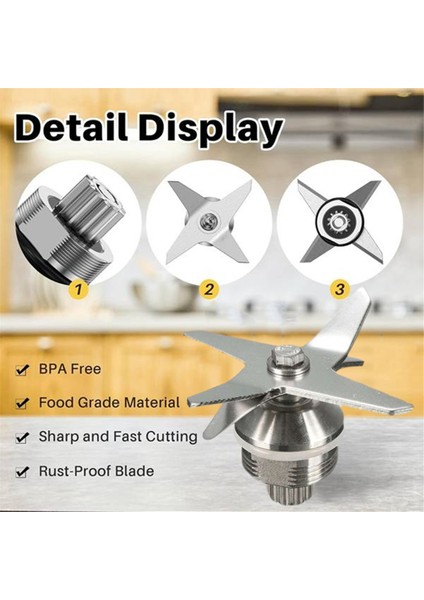 Vitamix 5200, 5300, A2300, A2500, A3500 Blender Bıçak Takımı Değişimi Blender Takımı 64 Oz 15856 Kap (Yurt Dışından) modelleri