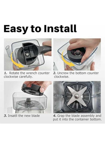 Vitamix 5200, 5300, A2300, A2500, A3500 Blender Bıçak Takımı Değişimi Blender Takımı 64 Oz 15856 Kap (Yurt Dışından) fırsatları