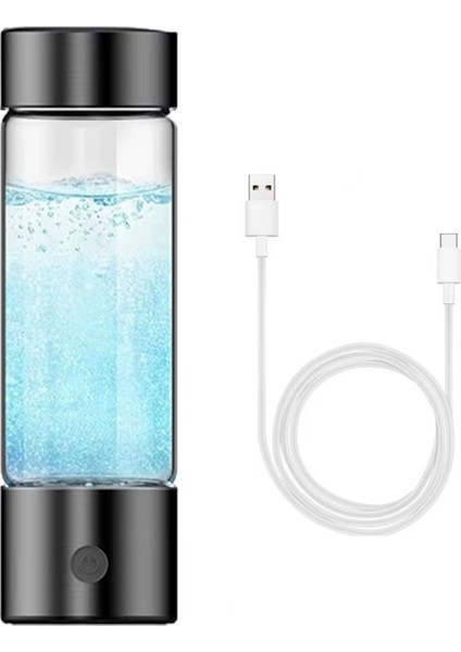 Hidrojen Su Şişesi 1400PPB Hidrojen Su Şişesi Jeneratörü 460ML Taşınabilir Elektroliz Makinesi Ev Ofis Için (Yurt Dışından)