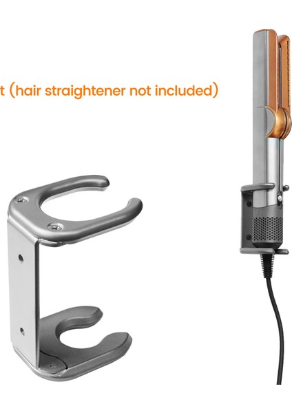 Saç Düzleştirici Duvar Montaj Tutucu Braketi Dyson Airstrait HT01 Saç Panosu Metal Duvar Montaj Braketi Gri (Yurt Dışından) modelleri