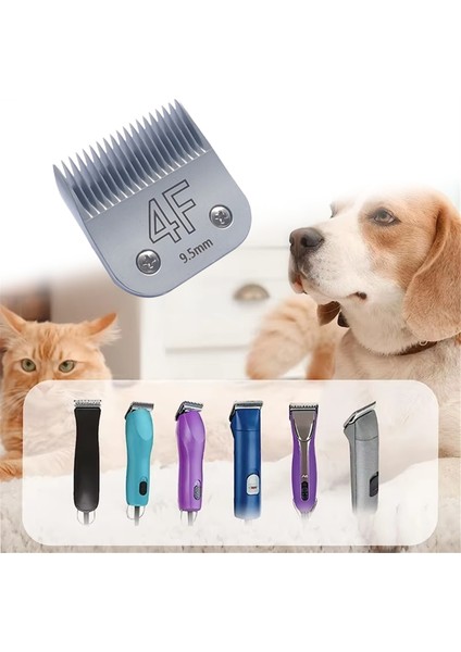 4f 9.5mm Çıkarılabilir Evcil Köpek Bakım Tıraş Makinesi Seramik Bıçak Çoğu Andis Oster A5 Wahl KM10 Serisi Tıraş Makinesi Için Yedek (Yurt Dışından) modelleri