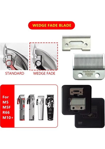 Madeshow M5 M10 R77F Profesyonel Saç Kesme Makinesi Seti Için Değiştirilebilir Kesme Başlığı Saç Kesme Bıçağı Gümüş (Yurt Dışından) fırsatları