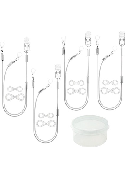 Yetişkinler ve Yaşlılar Için Işitme Cihazı Klipsi, Taşınabilir Askı Ipi Kaybolmaya Karşı Ip Güvenlik Klipsi Sabitleme Kordonu Koruma Ipi 4 Adet (Yurt Dışından)