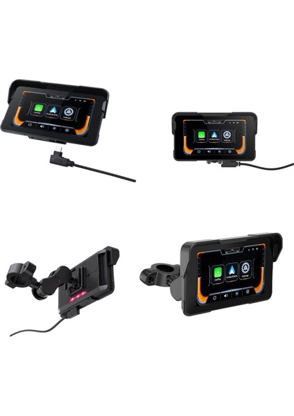 5.0 Inç Kablosuz Carplay Moto Android Auto Taşınabilir Dijital Gösterge Paneli Navigasyon Ekranı (Yurt Dışından) fiyatları