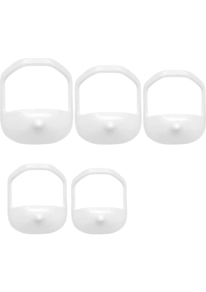 5 Adet Sakal Şekillendirme Şablonu Fransız Sakalı Veya Keçi Sakalı Tıraş Şablonu Bıyık Şekillendirme Aracı Beyaz (Yurt Dışından)